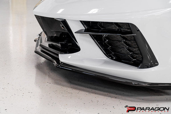 Paragon Performance C8 Corvette Carbon Fiber 3pc Front Lip/Spoiler
