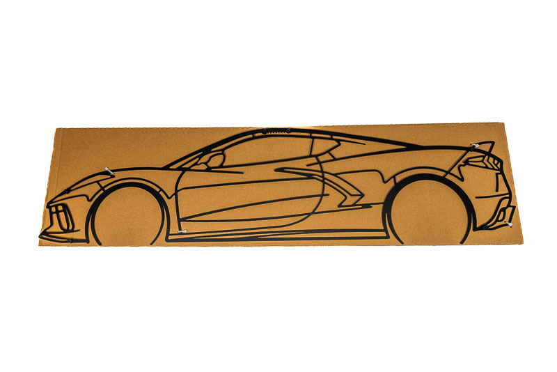 C8 Corvette Stingray Z51 Metal Wall Art