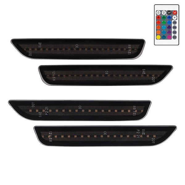 2010-2014 Ford Mustang RGB Smoked LED Side Markers