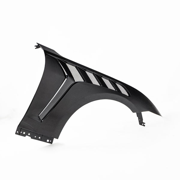 2024-2026 Mustang S650 Type-GTD Dry Gloss Carbon Fiber Front Fenders Pair