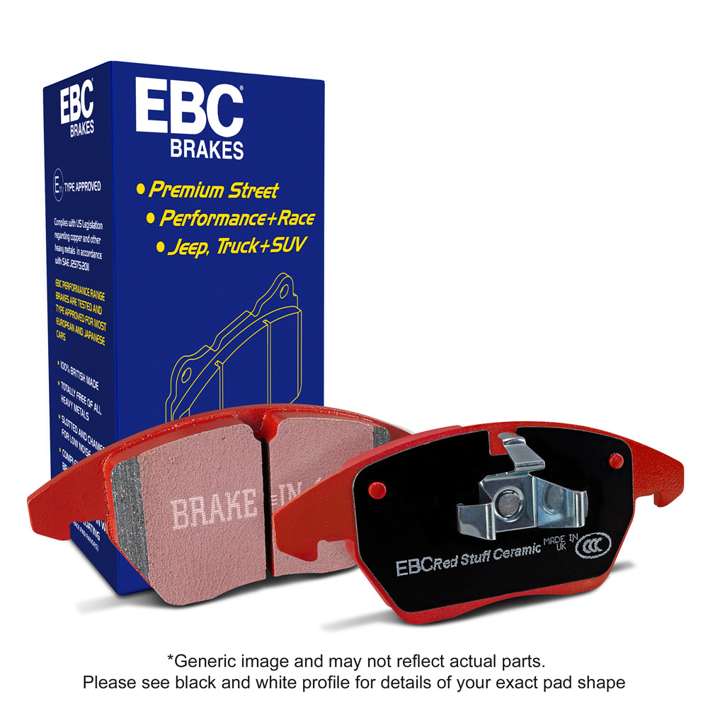 EBC 2010-2021 BMW X5M / X6M Redstuff Rear Brake Pads