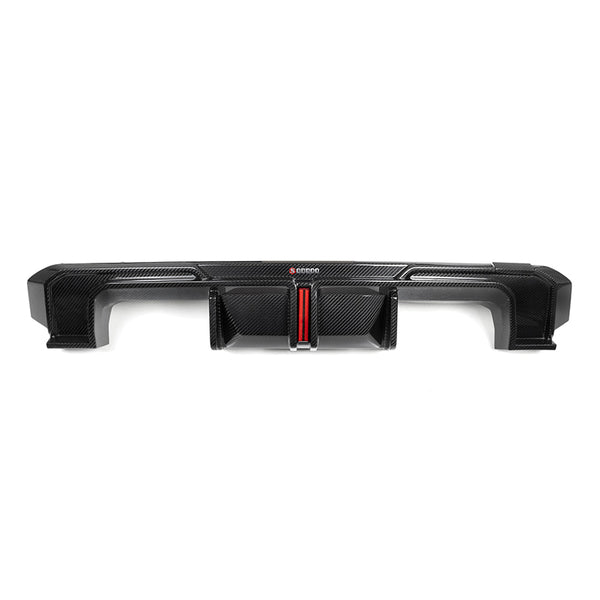 G8X SQ Style Carbon Fiber Diffuser With Brake Light/Splitters Combo