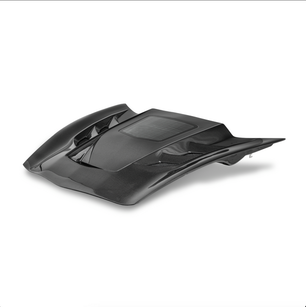 2014-2019 Corvette C7 Type-VS1 Double Sided Carbon fiber Vented Style Hood W/ Window For Stingray, Z51, Grand Sport, Z06