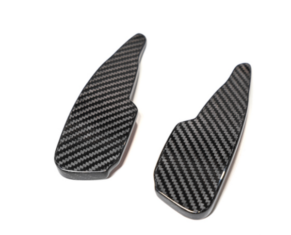 C8 Corvette Carbon Fiber Paddle Shifter Extenders (Black, Blue, Forged, Red or Silver)
