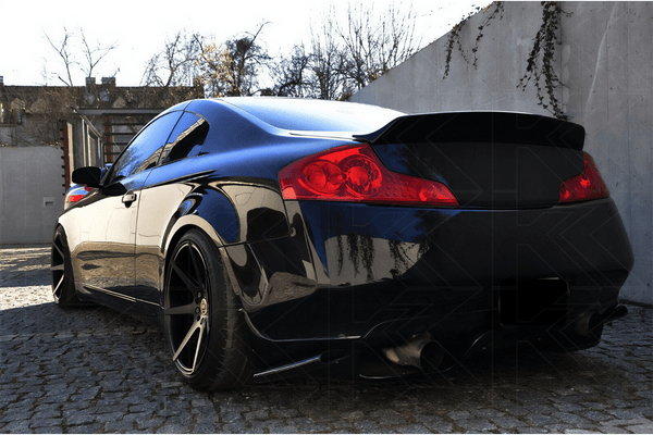 Infiniti V35 G35 Black Hyper Ducktail Style Duck Tail Trunk Spoiler (2003 - 2006)
