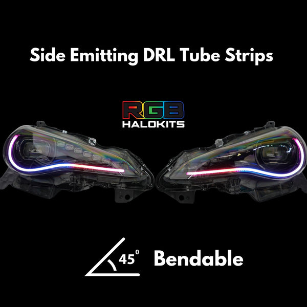Universal Side Emitting Flexible DRL Diffused Strips | Multicolor