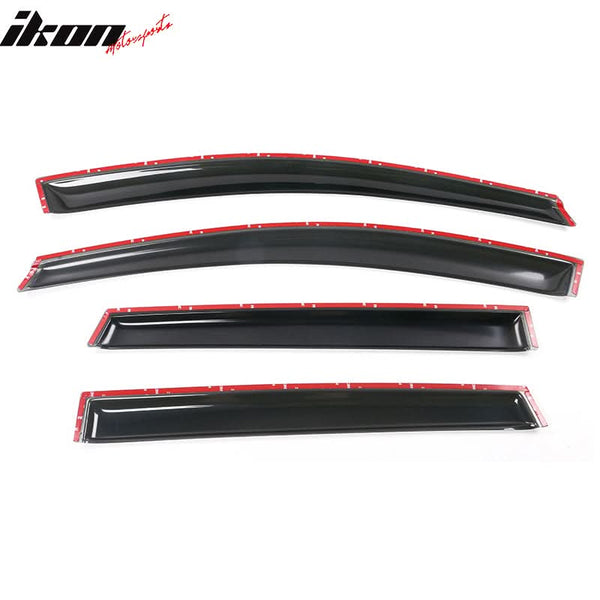 2013-2019 Ford Escape Smoke Tinted Slim Style Window Visors Acrylic