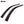 1992-1996 Honda Prelude Slim Style Smoke Tinted Window Visors Acrylic