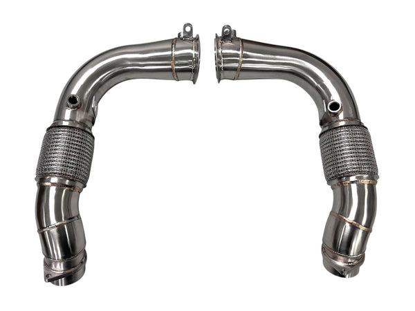MAD BMW 2024+ S68 Primary Catless Downpipes | G90 G99 M5, F95 F96 X5M/X6M & G05/G06/G07/G09