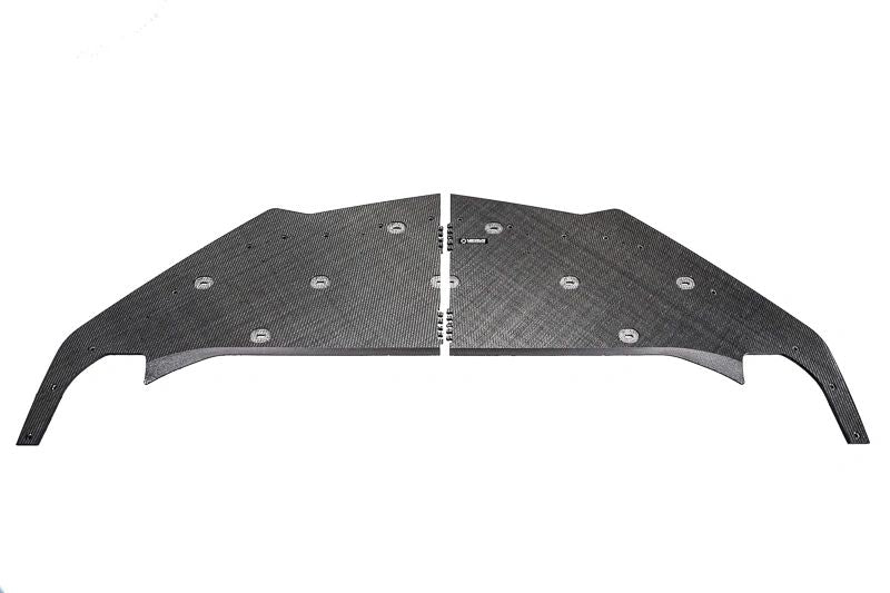 Verus Engineering Carbon Polyweave Front Splitter Kit, Metal Air Dam - C8 Corvette