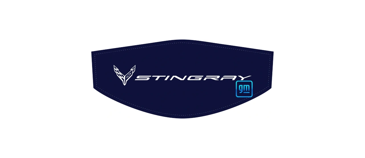 Mono-White Stingray Flags C8 Trunk Cover Convertible or Coupe