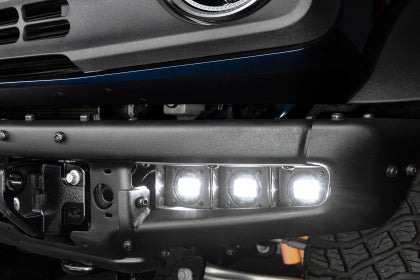 ORACLE Lighting 2021-2024 Ford Bronco Triple LED Fog Light Kit for Steel Bumper - White