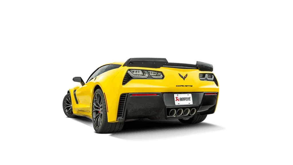 Akrapovic Corvette Z06 C7 Slip-On Exhaust System w/ Carbon Tips (Titanium)