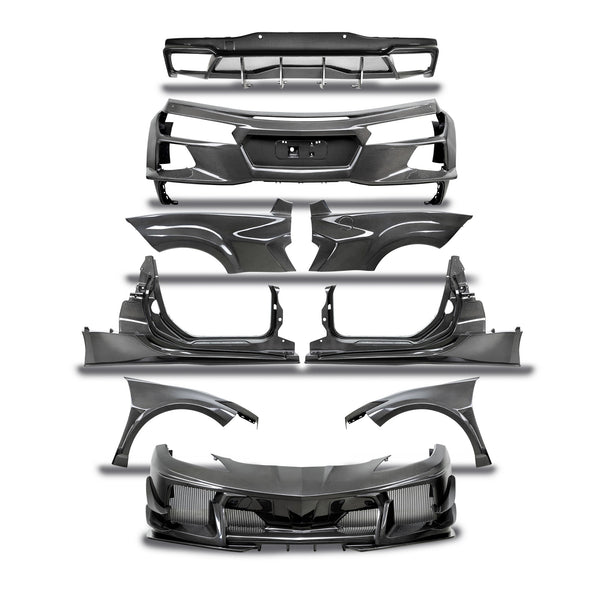 Carbon Fiber Wide-Track Package for 2020-2027 Chevrolet Corvette C8 (Contact for Availability)