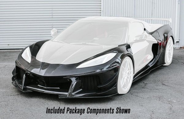 Carbon Fiber Wide-Track Package for 2020-2027 Chevrolet Corvette C8 (Contact for Availability)