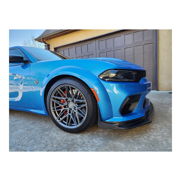 Anderson Composites 20-21 Dodge Charger Widebody Type-MB Carbon Fiber Front Splitter