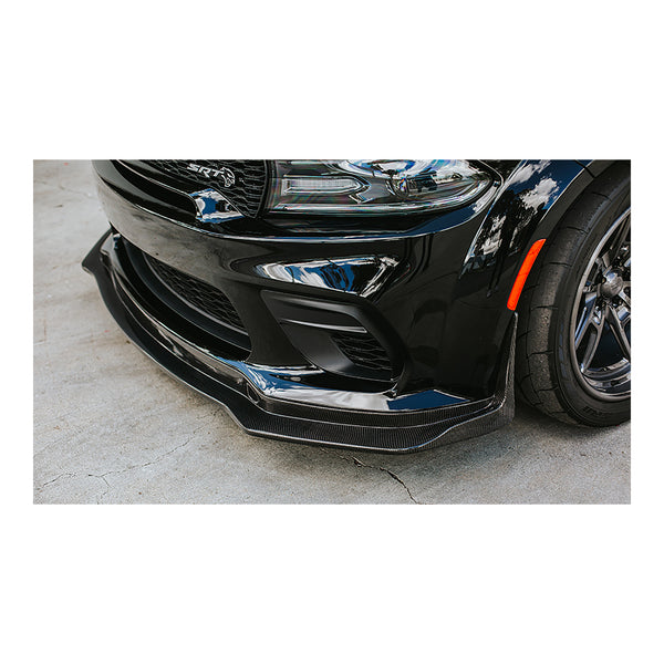 Anderson Composites 20-21 Dodge Charger Widebody Type-MB Carbon Fiber Front Splitter