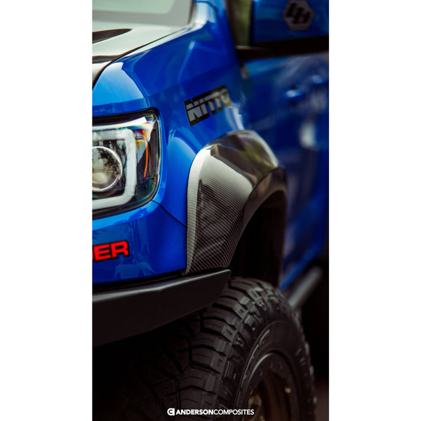 Anderson Composites 17-19 Chevy Colorado ZR2 Front Carbon Fiber Fender Flares (Pair)