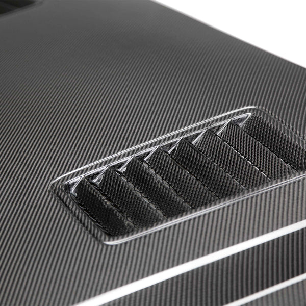 Anderson Composites 15-17 Ford Mustang (Excl. GT350/GT350R) Super Snake Double Sided Hood