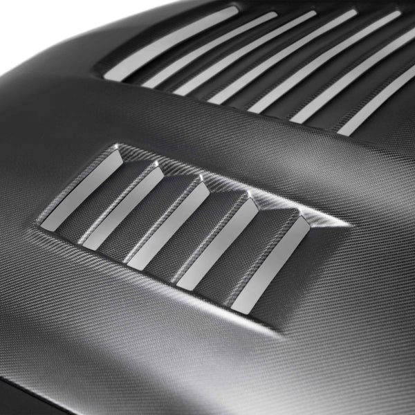 Anderson Composites 15-19 Ford Mustang Shelby GT350 Type-CR Double Sided Carbon Fiber Hood