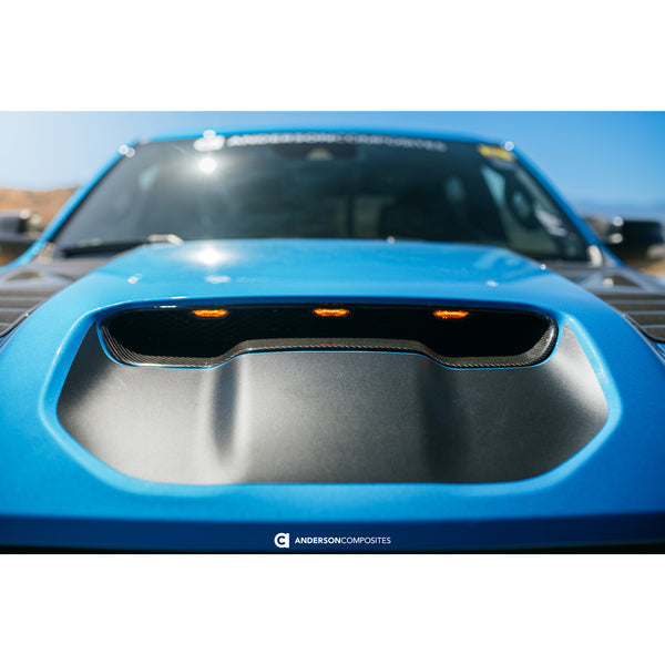 Anderson Composites 2021 Dodge RAM TRX Carbon Fiber Air Intake Hood Scoop