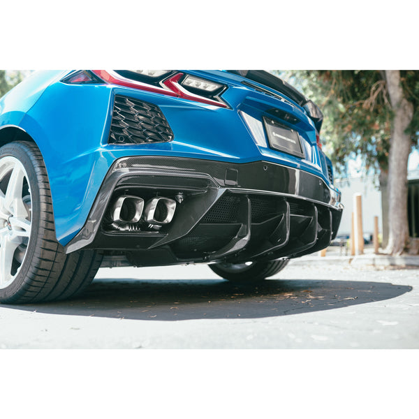 Anderson Composites 20-21 Chevrolet Corvette (C8) Carbon Fiber Rear Diffuser