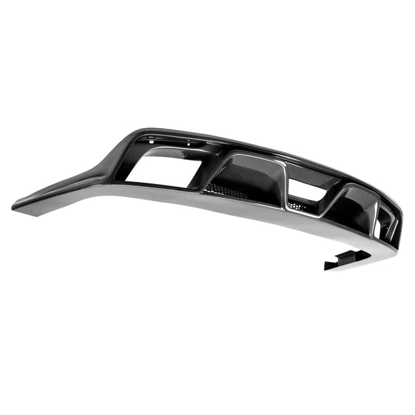 Anderson Composites 15-16 Ford Mustang R-Style Carbon Fiber Rear Valance (for Quad Tip Exhaust)