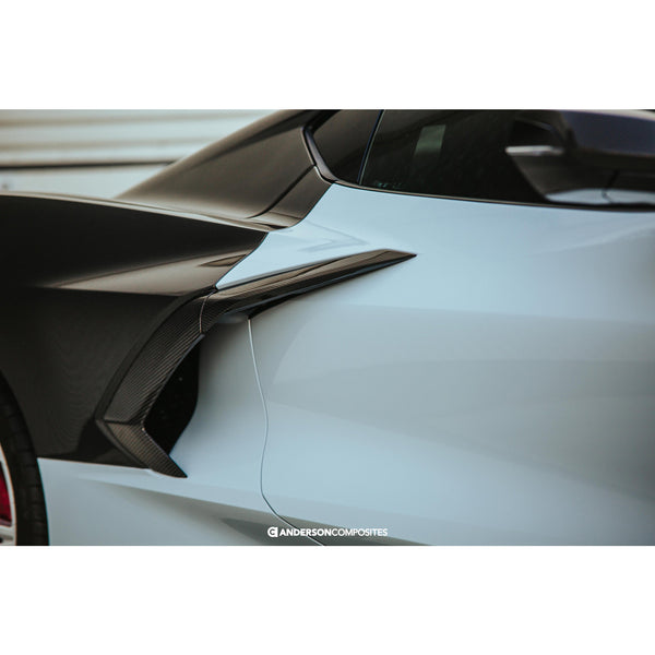 Anderson Composites 20-21 Chevrolet Corvette C8 Stingray Carbon Fiber Side Scoops