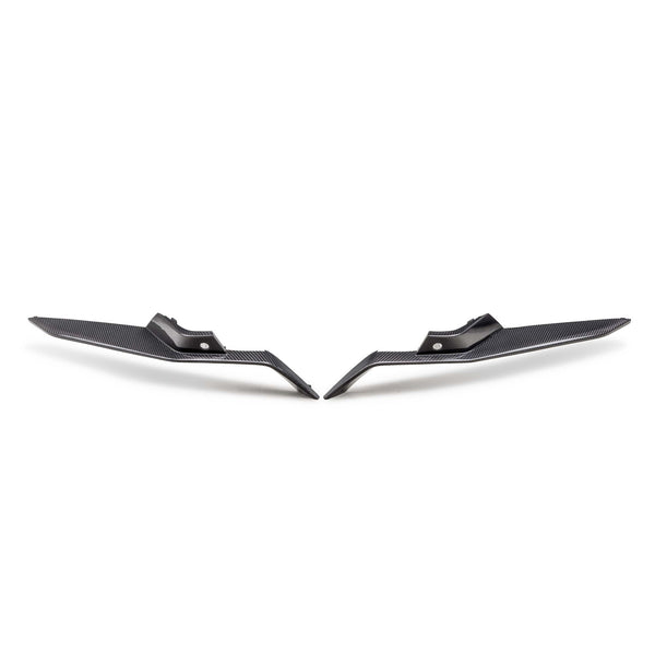 2023-2025 Corvette C8 Z06 Gloss Carbon Fiber Upper Grille Deflectors