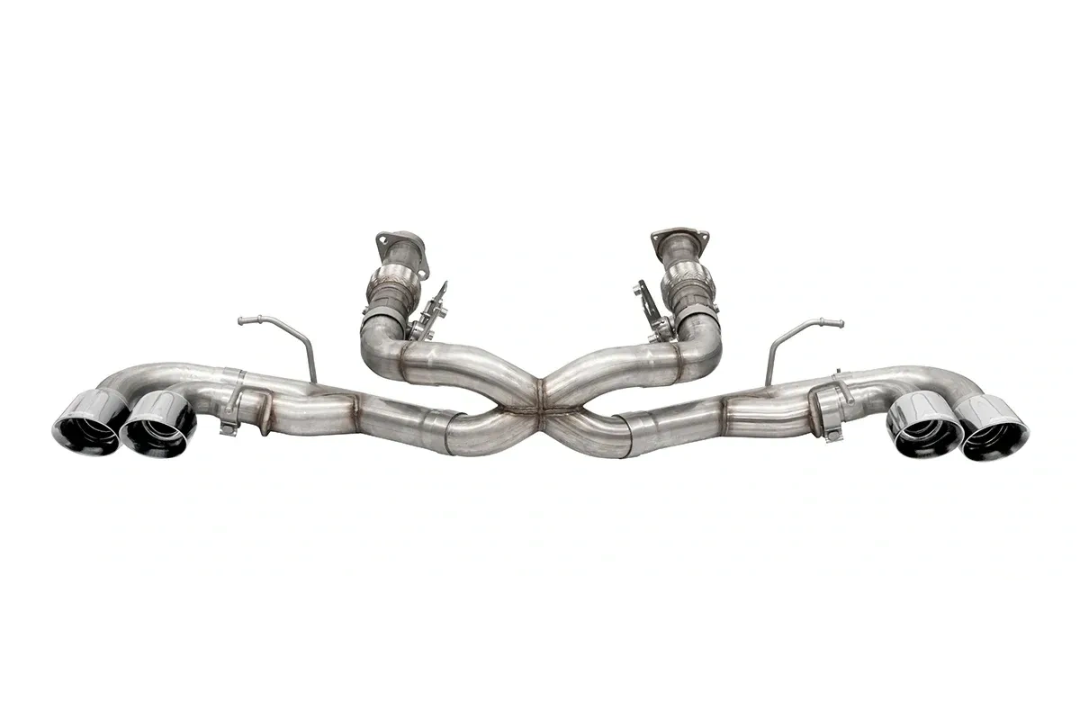 Corsa C8 Corvette 3in Xtreme Cat-Back Exhaust 4.5in Quad Tips - Integrates stock AFM Valve