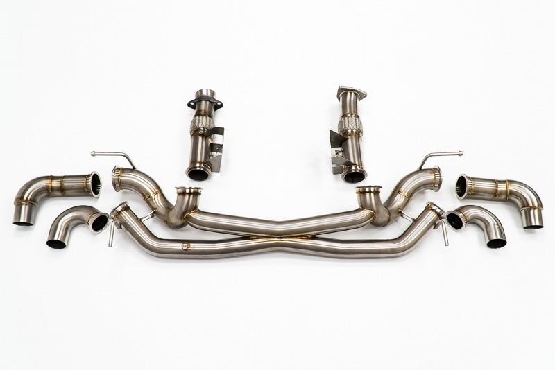 C8 Corvette aFe MACH Force-Xp 3" TO 2-1/2" 304 Stainless Steel Cat Back Exhaust Without Muffler