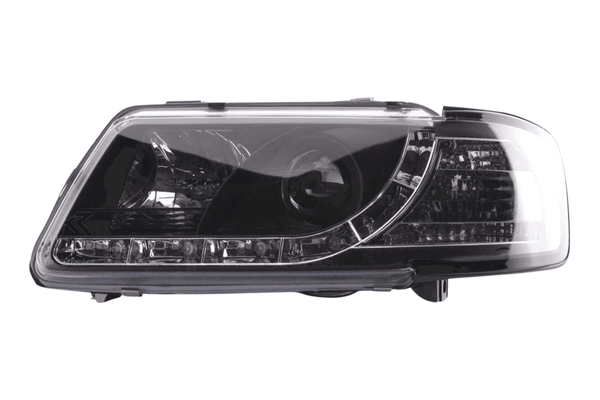 Audi A3 (8L) Black LED Headlights with Daytime Running Lights  (1996-2000)