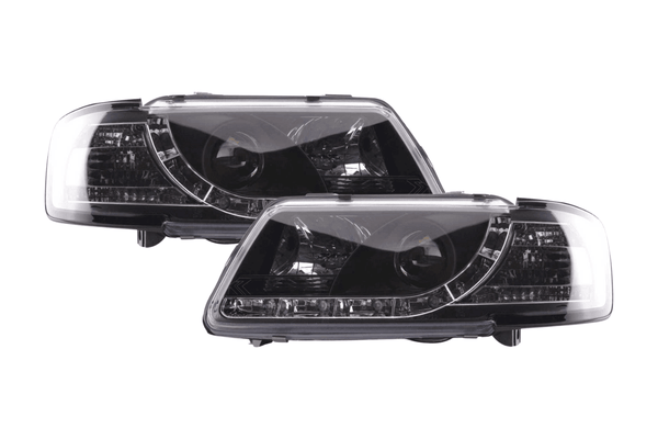 Audi A3 (8L) Black LED Headlights with Daytime Running Lights  (1996-2000)