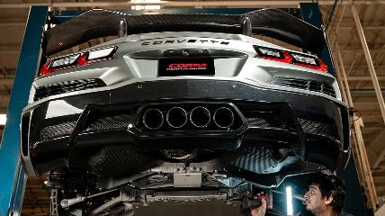 Corsa 2023 Chevrolet Corvette C8 Z06 3in Valved Cat-Back Exhaust Muffler Delete Track System w/o Tip