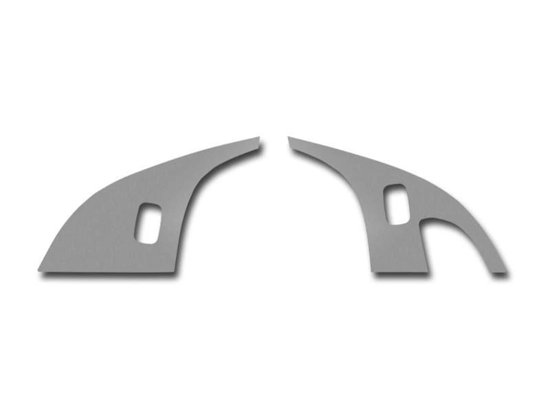 2005-2013 C6 Corvette - Door Lock Trim Plate 2Pc | Brushed Stainless Steel