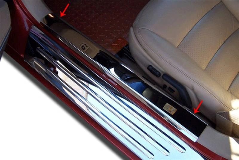 2005-2013 C6 Corvette - Inner Door Sills 2Pc | Polished Stainless Steel