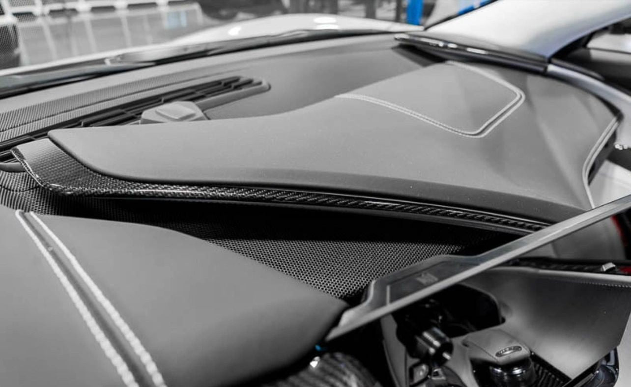 C8 Corvette Carbon Fiber 3PC Upper Dashboard Trim