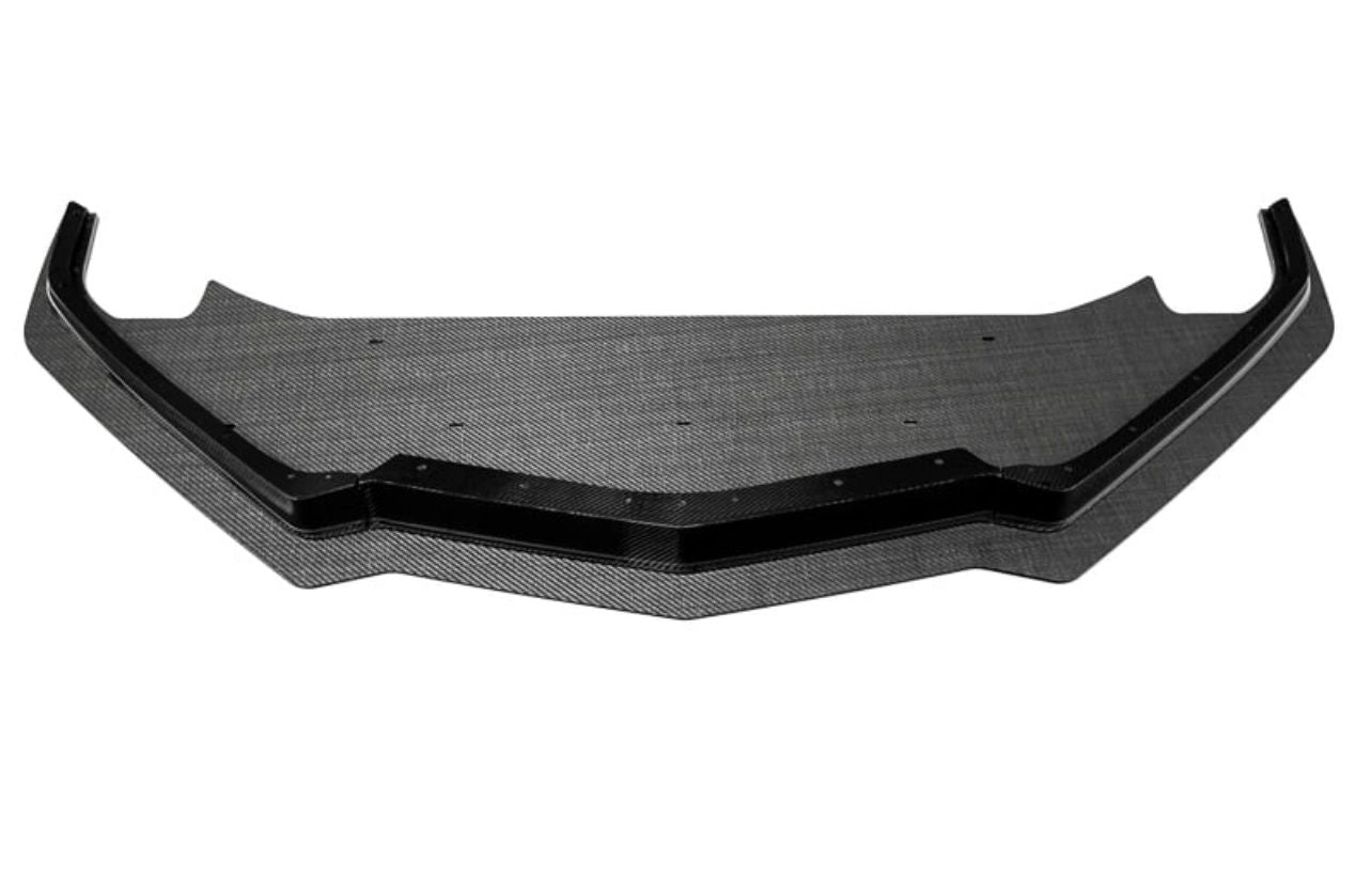 Verus Engineering Carbon Polyweave Front Splitter Kit, Metal Air Dam - C8 Corvette