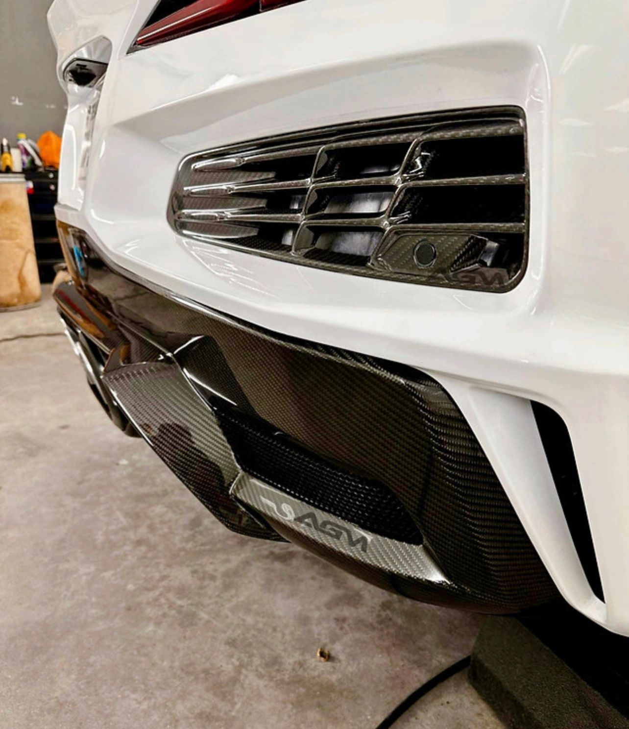 C8 Corvette Z06 Carbon Fiber Rear Diffuser AGM