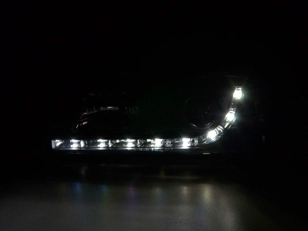 BMW 3-series E36 Coupe Black LED Headlights with Daytime Running Lights (1992-1999)