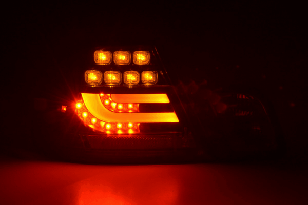 BMW 3-series E46 Coupe Black LED LightBar Taillights Set (2003-2007)