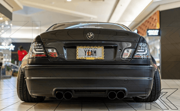 BMW 3-series E46 Coupe Black LED LightBar Taillights Set (2003-2007)