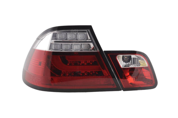 BMW 3-series E46 Coupe Red LED LightBar Taillights Set (2003-2007)