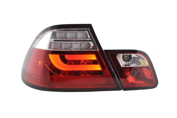 BMW 3-series E46 Coupe Red LED LightBar Taillights Set (2003-2007)