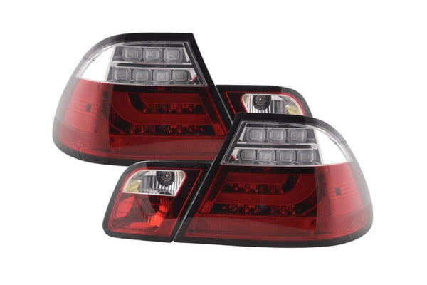 BMW 3-series E46 Coupe Red LED LightBar Taillights Set (2003-2007)