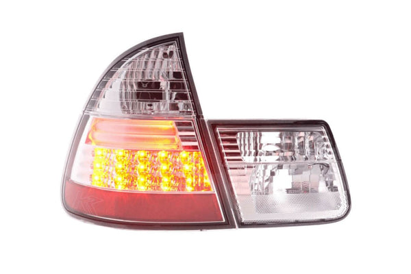 BMW 3-series E46 Wagon/Touring Chrome Clear LED Taillights (1998-2005)