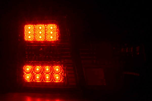 BMW 5-series E34 Chrome Clear LED Taillights Set (1988-1994)