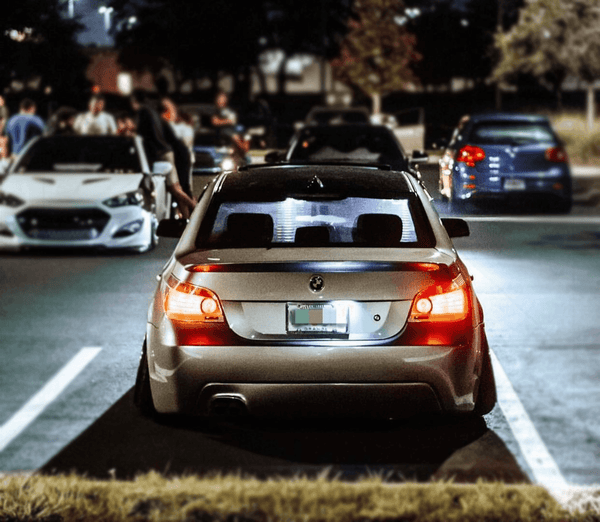 BMW 5-series E60 Sedan Chrome Clear LED Taillights Set (2004-2007)
