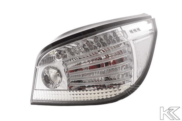 BMW 5-series E60 Sedan Chrome Clear LED Taillights Set (2004-2007)