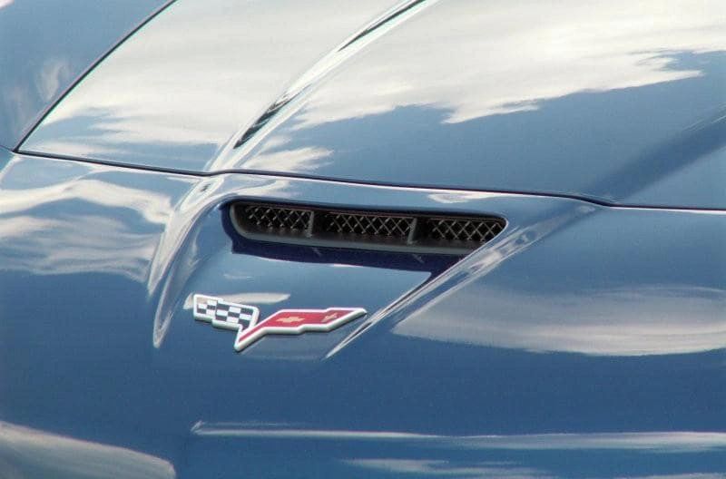 2006-2013 Z06/GS/ZR1/C6 Corvette - Hood Vent Grilles | Blakk Stealth Stainless Laser Mesh